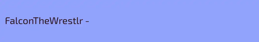 FalconTheWrestlr -